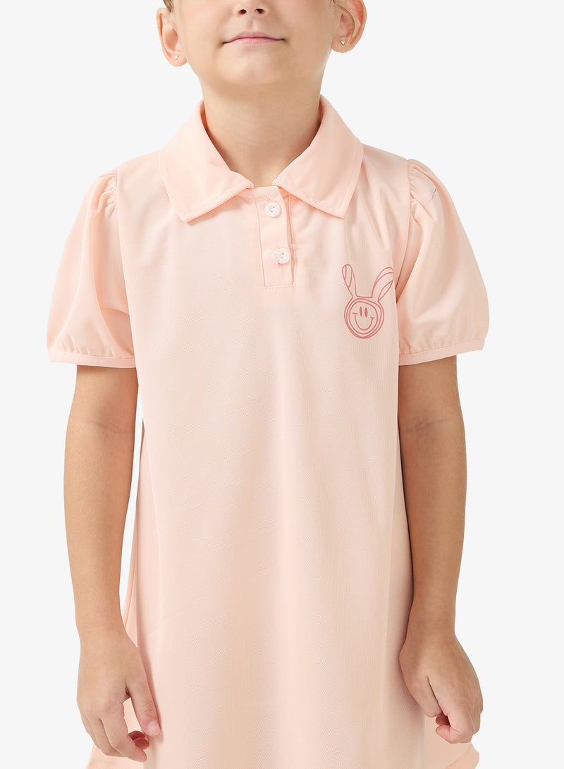 Pinata Pink Polo Dress - Image 3